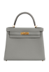Kelly 28, &pound;14,000, Handbags, Blue, Leather, Front view